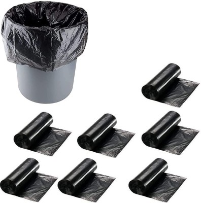 TWONE Premium - Biodegradable Garbage Bags| Disposable Garbage Trash Waste Dustbin Covers & Bags 8 Packs of 30pcs - 240 Pcs Medium:19 Inch X 21 Inch(Black) Medium 10 L Garbage Bag  Pack Of 240(240Bag )