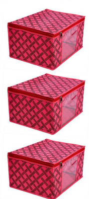 Kiara Creation Flexo Red Non Woven Saree Cover Storage Bags for Clothes with Premium Quality Combo Offer Saree Organizer for Wardrobe/Organizers for Clothes/Organizers for Wardrobe Set of 3 Sari Cover(Red) Kiara Creation Flexo Red Non Woven Saree Cover Storage Bags for Clothes with Premium Quality Combo Offer Saree Organizer for Wardrobe/Organizers for Clothes/Organizers for Wardrobe Set of 3 Sari Cover(Red)