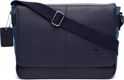 WILDHORN Men Blue Messenger Bag