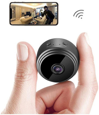 Bzrqx HD WiFi Small Mini Wireless Cloud Based Storage Night Vision Motion Detection Security Camera(1 Channel)