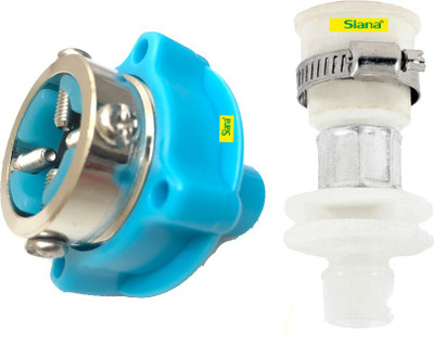 Siana Faucet Water Connector Inlet Pipe Combo Pack Of 2 Washing Machine Tap Adapter