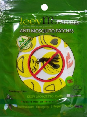 LeevMe Natural Mosquito Repellent Patches ( 30 Patches ) Citronella, Lemon Grass, Geraniol - DEET Free - Insect Repellent(30 Patches)