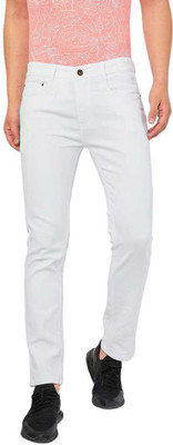 FLAYING Slim Men White Jeans