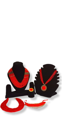 oplera spark Alloy Red Jewellery Set(Pack of 1)