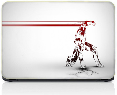 gray wall Iron Man White Vinyl Laptop Skin Compatible for 13.3 inch(Theme: Nature)