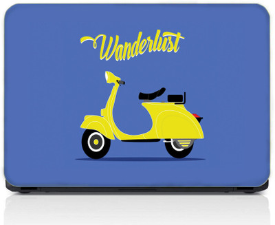 gray wall Wonder Lust Vinyl Laptop Skin Compatible for 13.3 inch(Theme: Graffiti)