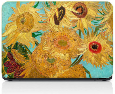gray wall Vangogh Flower Vinyl Laptop Skin Compatible for 13.3 inch(Theme: Nature)