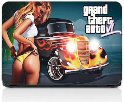 gray wall Grand Theft Auto Vinyl Laptop Skin Compatible for 13.3 inch(Theme: Nature)