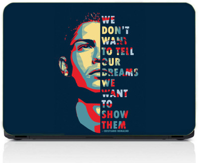 gray wall Ronaldo Quote Vinyl Laptop Skin Compatible for 13.3 inch(Theme: Nature)