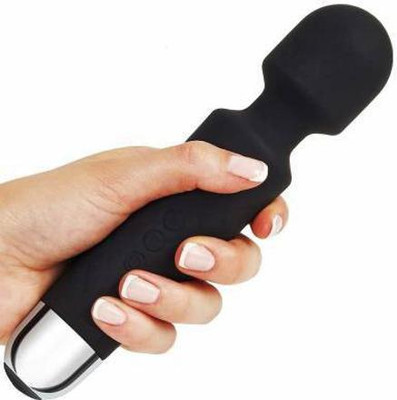 vihan marketing 58 usb Rechargeable Handheld Personal Body Massager with Vibration 8 Speeds, 20 Modes Massager(baleck)