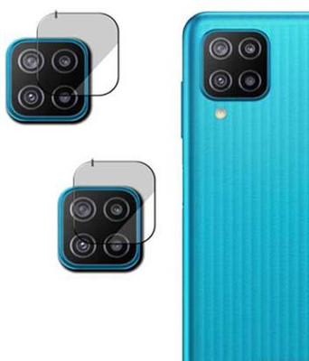 XAZE Back Camera Lens Glass Protector for SAMSUMG F12 CAMERA LENS(Pack of: 2)
