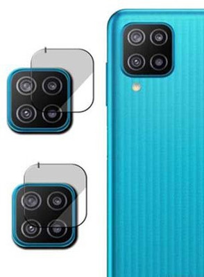 XAZE Back Camera Lens Glass Protector for SAMSUMG F12 CAMERA LENS(Pack of: 2)