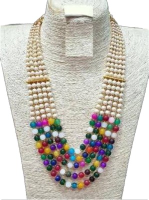 Grace Collections Pearl Gold-plated Plated Alloy Necklace Set