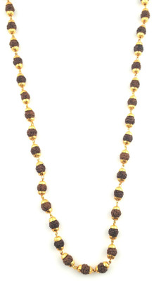 SEEYARA 5 mukhi rudraksh mala Gold-plated Plated Brass Chain