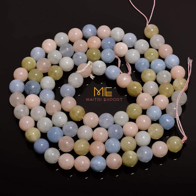 Maitri Export Maitri Export Natural Crystal - Stone/Beads/Gemstone 8mm Round Loose Beads in String for Making Necklace/Jewelry/Bracelet/Mala Agate Stone Necklace
