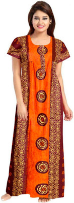 AAKARSHANA CREATION Women Nighty(Multicolor)