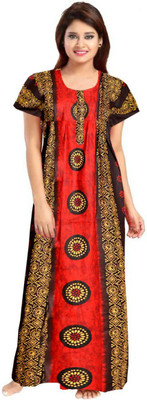 AAKARSHANA CREATION Women Nighty(Multicolor)