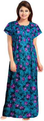 AAKARSHANA CREATION Women Nighty(Multicolor)