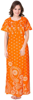 Trendy Fab Women Nighty(Multicolor)