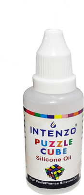 intenzo Silicone Lubrication Oil for Puzzle Cube Toy Accessory (Puzzle cube White Manual Pump(30 g Pack of 1)