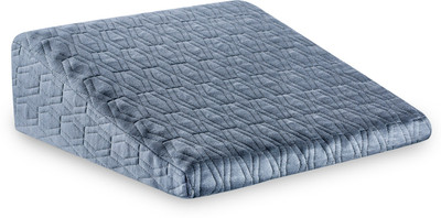 The White Willow - Medium size - Medium firm Memory Foam Solid Orthopaedic Pillow Pack of 1(Grey)