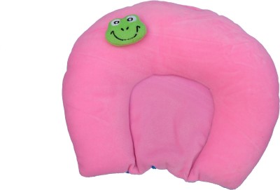 PADDY BABY Foam Solid Baby Pillow Pack of 1(Pink)