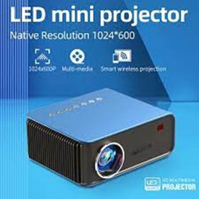 IBS Projector T4 mini LED 2400lumen 720p HD LCD Portable home theater beamer USB HDMI SD VGA(Optional Wired Sync Display) 2000 lm LED Corded & Cordless Portable Projector(Blue)