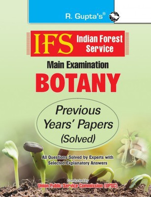 IFS: Main Exam (Botany) Previous Years' Papers (Solved)(Paperback, By R Gupta)