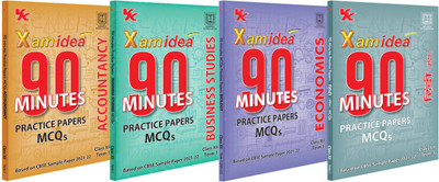 Xam Idea 90 Minutes Practice Papers Class 12, Set Of 4 (Accountancy, Business Studies, Economics & Hindi Core ) For Term-I (As Per Latest CBSE Updates)(Paperback, Xamidea Editorial Board)