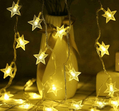 Kingdom 40 LEDs 5.08 m Gold Steady Star Rice Lights(Pack of 1)