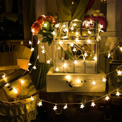 Kingdom 40 LEDs 5.08 m Gold Steady Star Rice Lights(Pack of 1)