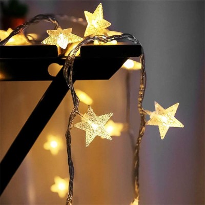 Kingdom 40 LEDs 5.08 m Gold Steady Star Rice Lights(Pack of 1)