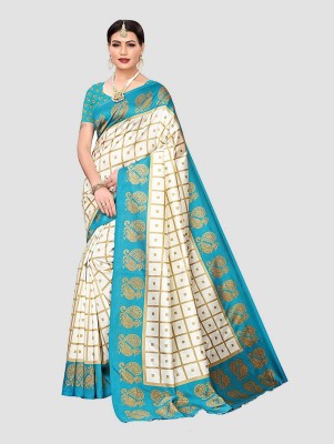 Vimalnath Synthetics Checkered Bollywood Art Silk Saree(Multicolor)