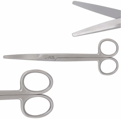 alis Mayo scissor Stainless Steel CE Quality 7.5Inch/19cm Straight (STRAIGHT SET OF 1) Scissors(Set of 1, Silver)