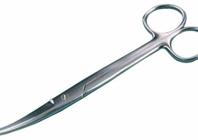 alis Mayo Scissor Curved Stainless Steel Rust Proof Size 8 Inch Scissors(Set of 1, Silver)