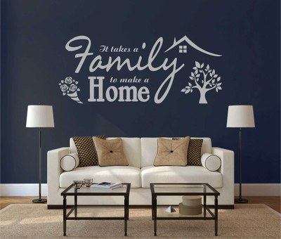 MINIDECOR 137 cm Family Home Self Adhesive Sticker(Pack of 1)