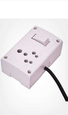 GRACESAN Power Extension Switch Board with 16 AMP Socket, , Extension Cord (1mm x 3 core), & 3 Pin Plug Top - 3Mtr Lone Wire 1  Socket Extension Boards(White, 3 m)