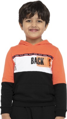 Under Fourteen Only Full Sleeve Color Block Boys Sweatshirt