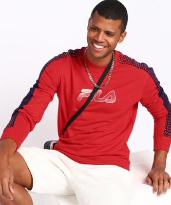 FILA Full Sleeve Printed Men Sweatshirt