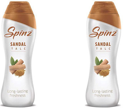 Spinz SANDAL TALC LONG LASTING FRESHNESS 90GX2(2 x 90 g)