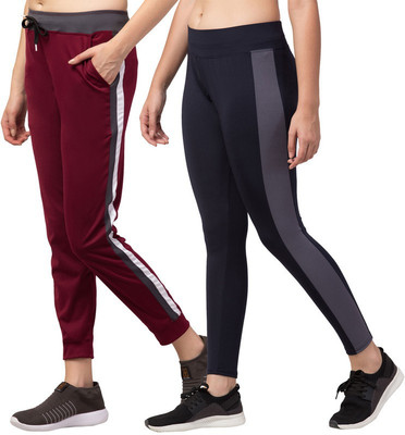 Bluecon Striped Women Multicolor Track Pants