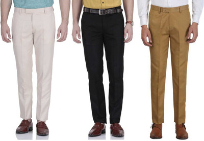 Kurus Regular Fit Men Multicolor Trousers