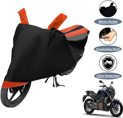 Amanzo Waterproof Two Wheeler Cover for Bajaj(Dominar 400, Orange)