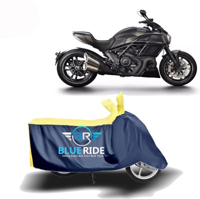 BLUERIDE Two Wheeler Cover for Ducati(Diavel, Blue, Yellow)