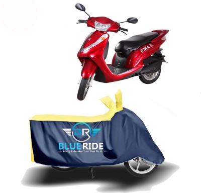 BLUERIDE Two Wheeler Cover for Lohia(Oma Star, Blue, Yellow)