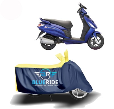 BLUERIDE Two Wheeler Cover for Hero(Maestro Edge, Blue, Yellow)