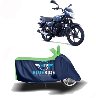 BLUERIDE Two Wheeler Cover for Bajaj(CT 100, Blue, Green)