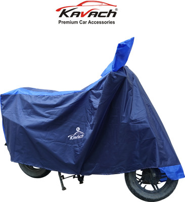 Kavach Two Wheeler Cover for Hero(HF Deluxe, Blue, Blue)