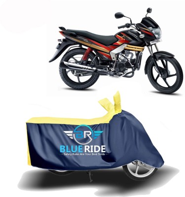 BLUERIDE Two Wheeler Cover for Mahindra(Centuro, Blue, Yellow)