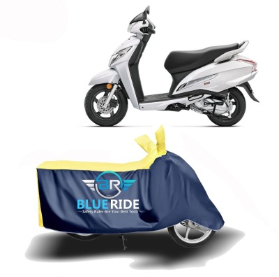 BLUERIDE Two Wheeler Cover for Honda(Activa 125, Blue, Yellow)